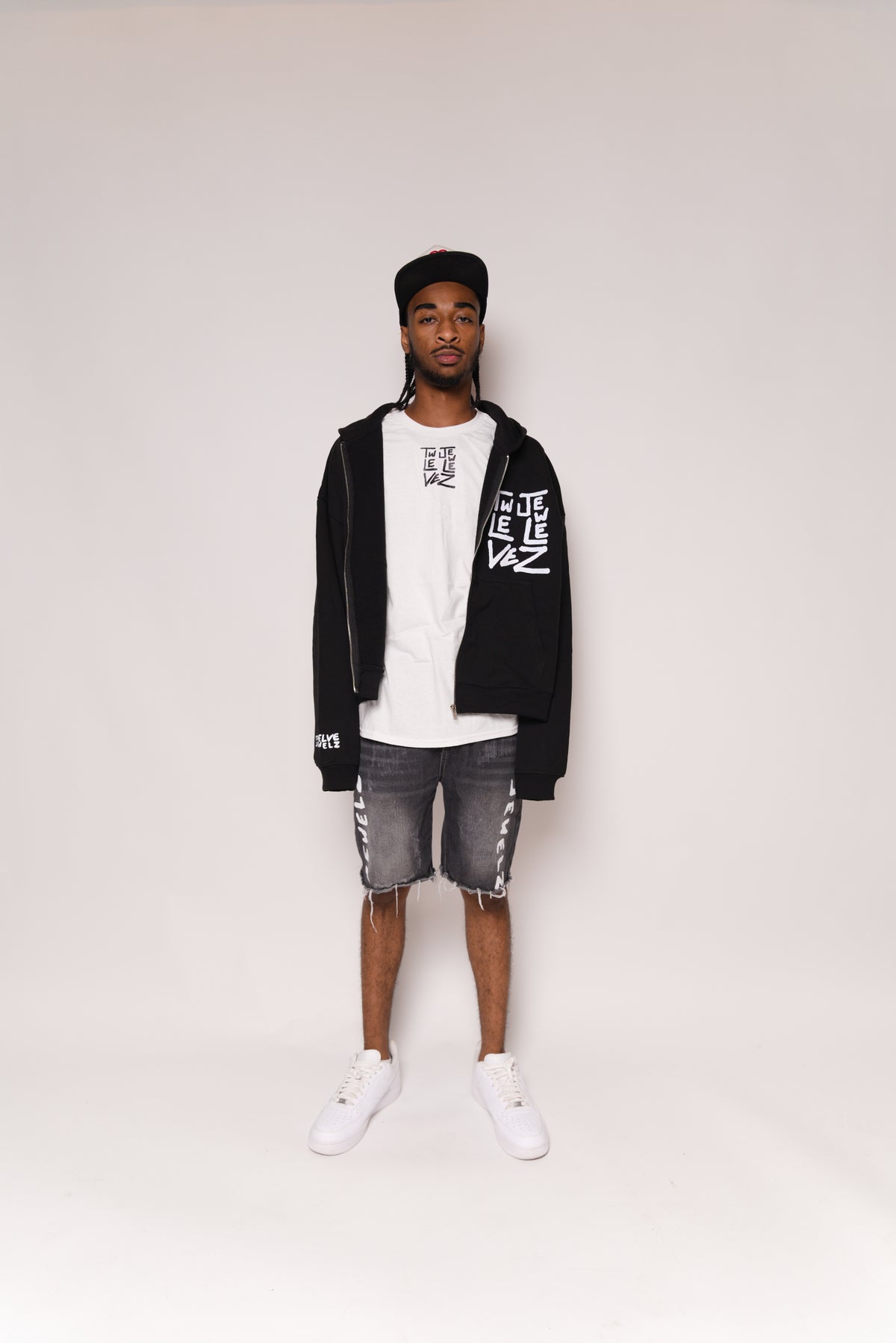 The Ashy black K1 Jorts v1
